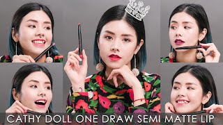 |REVIEW \u0026 SWATCH| CATHY DOLL ONE DRAW - SON BÚT CHÌ LÊN MÀU CHỈ VỚI 1 LẦN TÔ? - GAU ZOAN