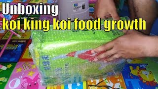 Unboxing koi king koi food growth