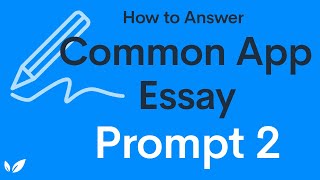 How to Write the Common App Essay Prompt #2 (2020)