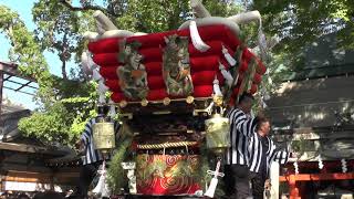 2018年(平成30年)度 石切神社秋季大祭 ふとん太鼓台宮入(日下、辻子、芝)