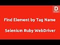Selenium Ruby Find Element by Tag Name