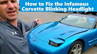 How to Fix Broken Corvette Headlight * DIY FREE FIX *