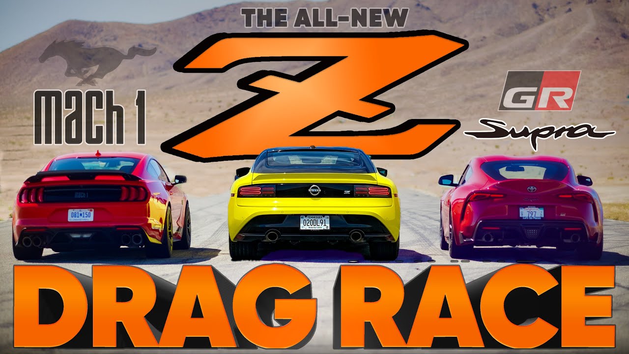 How fast is the new $50k Nissan Z? — New Z vs Supra vs Mustang Mach-1 — Cammisa's Drag Race Replay