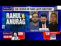 live news caste survey row anurag thakur vs rahul gandhi over caste survey in parliament tn live