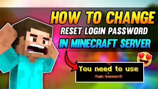 How To Reset Password in Minecraft Server | Login Security Plugin | Aternos | Hindi