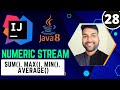 Java8 Numeric Stream sum(), max(), min(), average() Methods | Java8 Stream Tutorial