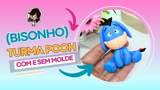 IÓ turma Pooh Biscuit com e sem molde