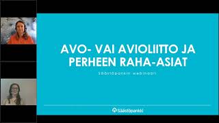 Avo- vai avioliitto ja perheen raha-asiat