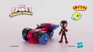 Marvel Spidey and His Amazing Friends Glow Tech Techno-Racer - Smyths Toys