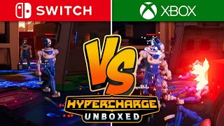 Hypercharge Unboxed Graphics Comparison (Switch vs. Xbox Series X)