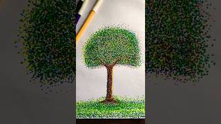 This Tree Has 100k Dots😱🔥#shorts #drawing #challenge #trending