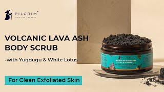 PILGRIM VOLCANIC LAVA ASH BODY SCRUB | For Clean Exfoliated Skin! Secrets of Jeju Island, Korea