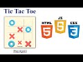 How to Build a Tic-Tac-Toe Game with HTML, CSS & JavaScript Tutorial For Beginners - No Talking