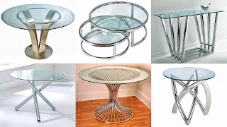 Stainless Steel Coffee Table Design | Metal furniture design 2021