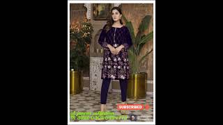 velvet 9000 micro full embroidery  masori trouser 2pic