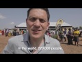 david miliband visits refugees fleeing a near famine in south sudan