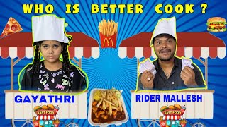 Who is better cook ? Snacks  Cornor War moral story || rider mallesh moral stories