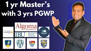 1-Year MASTER's Courses/Programs for Canada Student Visa