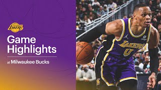 HIGHLIGHTS | Russell Westbrook (19 pts, 15 ast, 4 reb) at Milwaukee Bucks