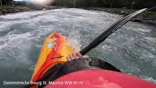 Isere by Kayak // Whitewater Kajak // Paddling // France Bourg Saint Maurice Parc Eaux Vives