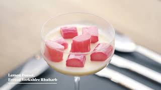 Lemon Posset with Yorkshire Forced Rhubarb | FULL RECIPE