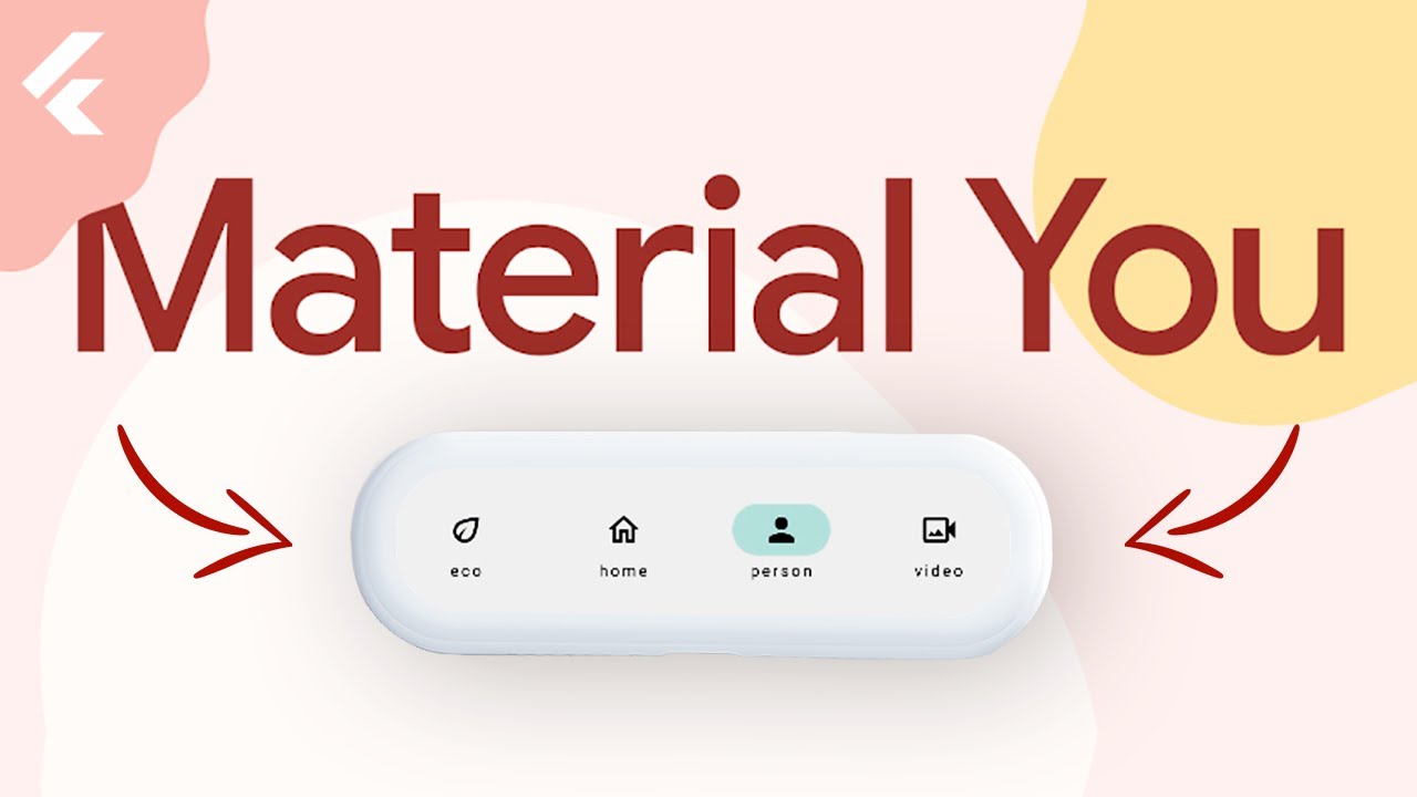 Flutter Navigation Bar With Material You - YouTube