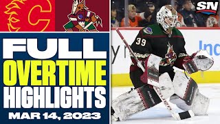 Calgary Flames at Arizona Coyotes | FULL Overtime Highlights - March 14, 2023