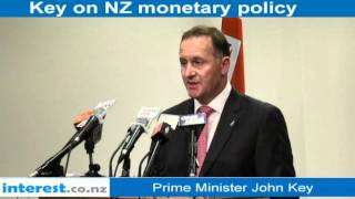 John Key on NZ monetary policy