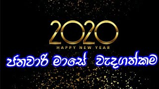 2020 ජනවාරි මාසේ වැදගත්කම..C news Lanka