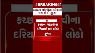 Kutch News | કચ્છના માંડવીના દરિયામાં ત્રણ લોકો ડૂબ્યા | Mandvi Sea | Gujarat