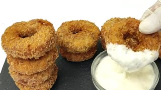 Crispy Chicken Doughnuts with Cheesy Garlic Sauce | Make and Freeze  Chicken Donuts
