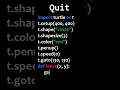 Quit button using python turtle