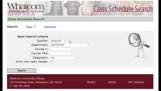 Basic Class Schedule Search