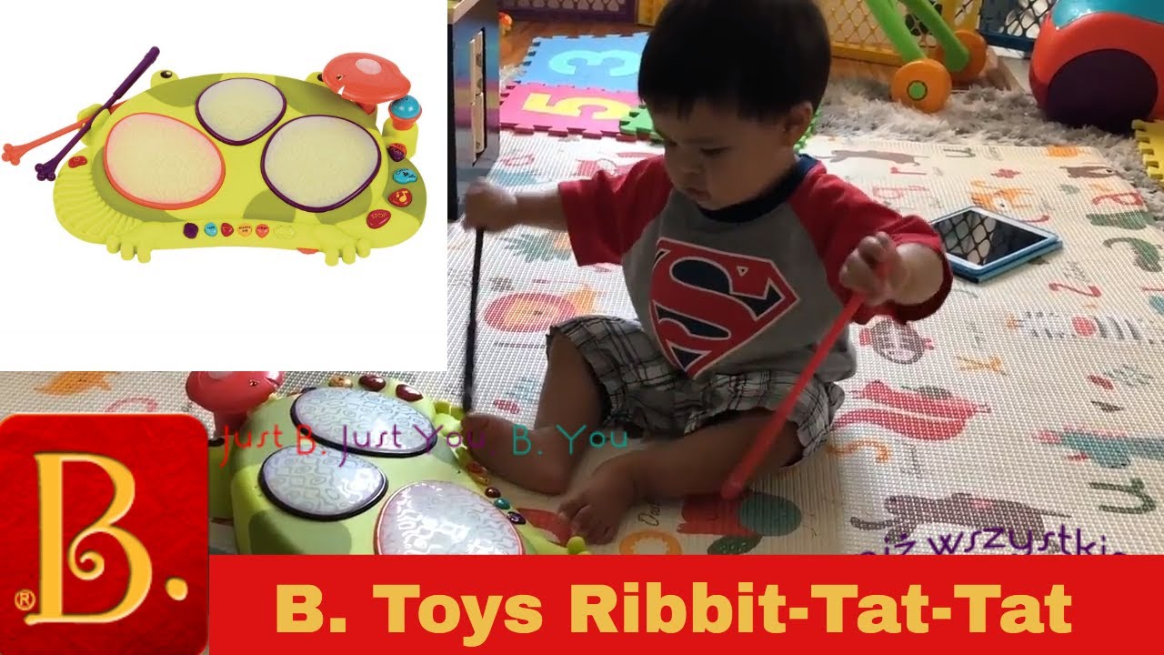 Frog Drum- B Toys Ribbit Tat Tat - YouTube