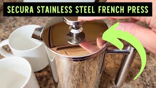 Secura Stainless Steel French Press Makes Excellent Coffee