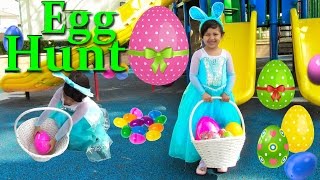 Frozen Queen Elsa Easter Egg Hunt Surprise Eggs