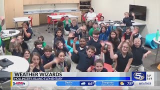 Hollinger's Island Third Grade with Chief Meteorologist Alan Sealls