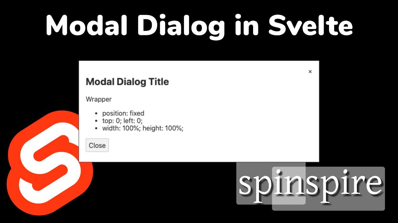 Build Svelte Modal Dialog From Scratch - YouTube