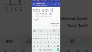 Cryptogram Puzzle #30 Android Quote Answer