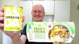 Asda Just Essentials Custard \u0026 Co-Op Bramley Apple Crumble ~ Food Review