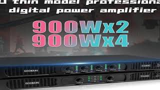 Gooermi 4 Channel 900w Professional Digital Power Amplifier With Power Switch Volume Adjus