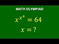 A Very Nice Math Olympiad Problem | Solve for x | Algebra |Exponential quation