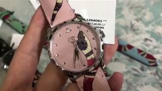 New Gucci G-Timeless Pink Leather King Snake Strap Women's Watch YA1264083