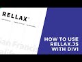 How to use rellax.js with Divi