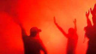 Mainz 05 - Pyro Empfang am Stadion