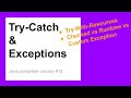 Try-Catch Block & Exceptions | Complete Java Course for Beginners #12
