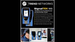 Trend SignalTek NT Copper and Fiber Network Transmission Tester - Available at Cable and Connections