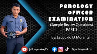 POE | Penology Officer Examination Sample Review Questions - Part 1