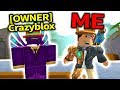 PLAYING WITH THE CREATOR OF FLOOD ESCAPE 2: Crazyblox!! (Roblox)