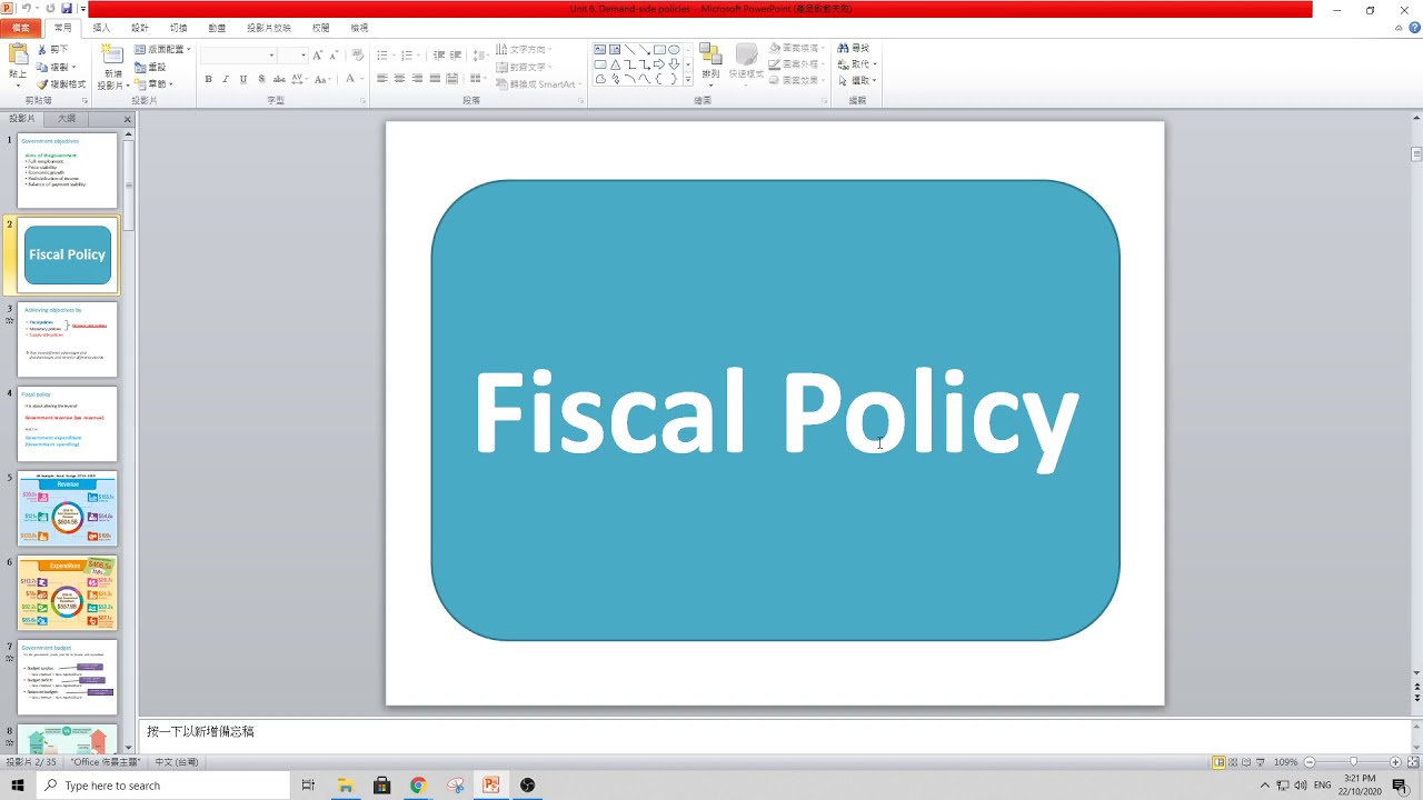 IGCSE Economics: Demand-side Policies - Fiscal Policy (Part 1) - YouTube